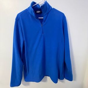 Lands end fleece blue